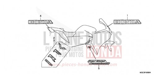 RAYURE/MARQUE VFR1200FD de 2013